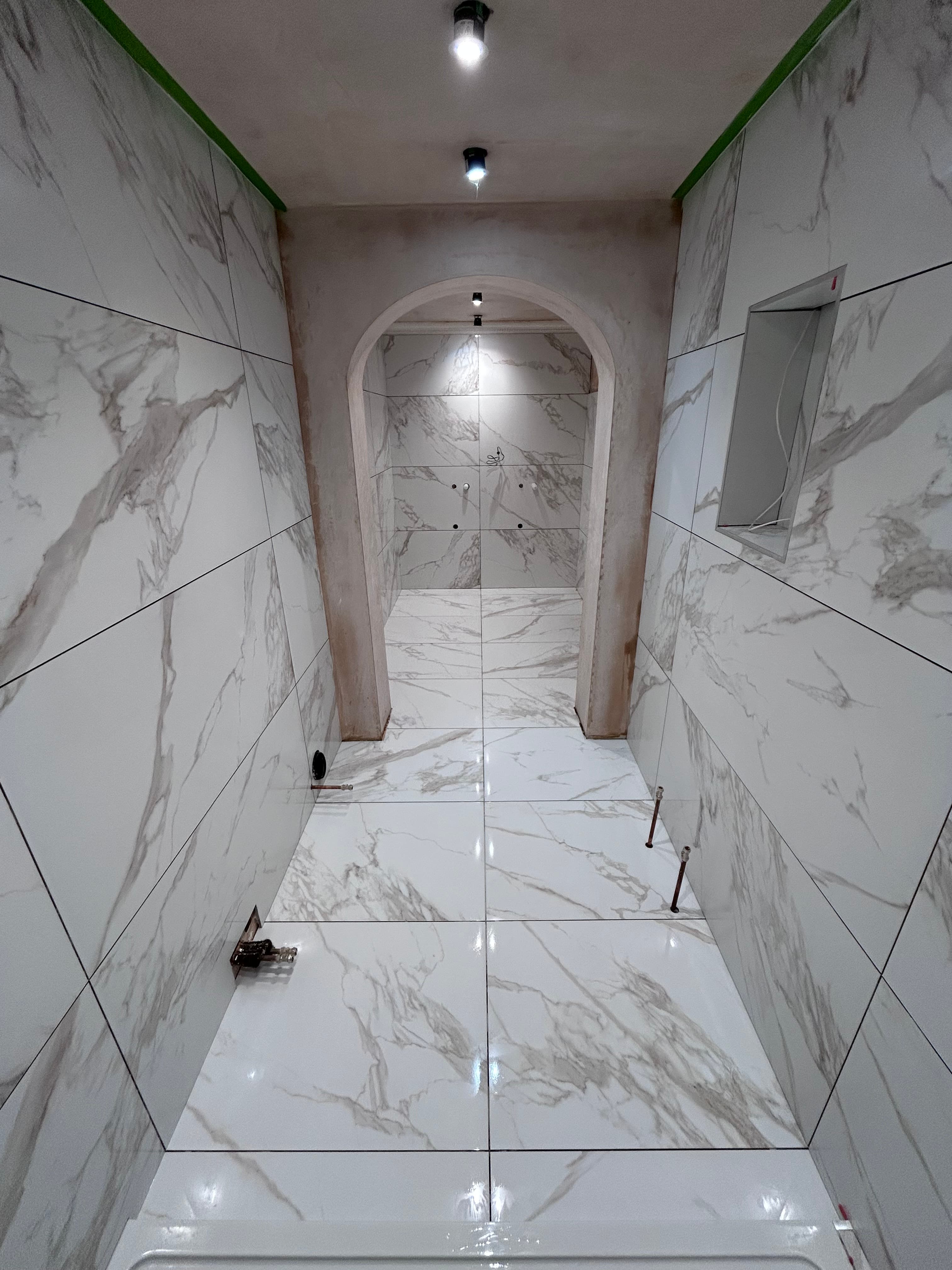 features work by Coastal Tiling & Floors